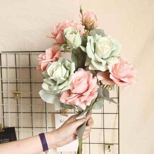 artificial fake roses flannel flower bridal bouquet wedding party home decor garden office coffee house decoration beige g715 decorative flo
artificial fake roses flannel flower bridal bouquet wedding party home decor garden office coffee house decoration beige g715 decorative flo