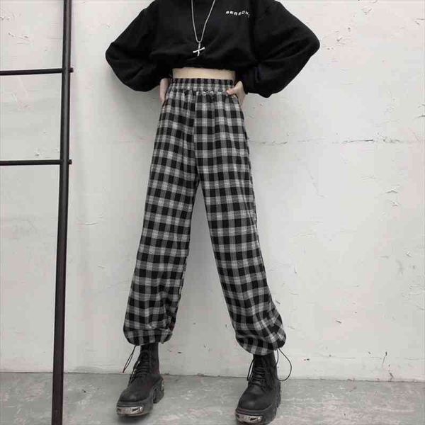 plaid casual streetwear oversize women pants harajuku trousers wide leg korean fashion hip hop, Black;white
plaid casual streetwear oversize women pants harajuku trousers wide leg korean fashion hip hop, Black;white