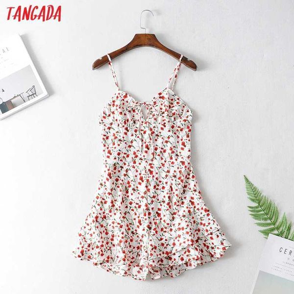 tangada women vintage floral playsuits adjustable spaghetti strap sleeveless rompers ladies summer casual chic jumpsuits ja78 210609, Black;white
tangada women vintage floral playsuits adjustable spaghetti strap sleeveless rompers ladies summer casual chic jumpsuits ja78 210609, Black;white