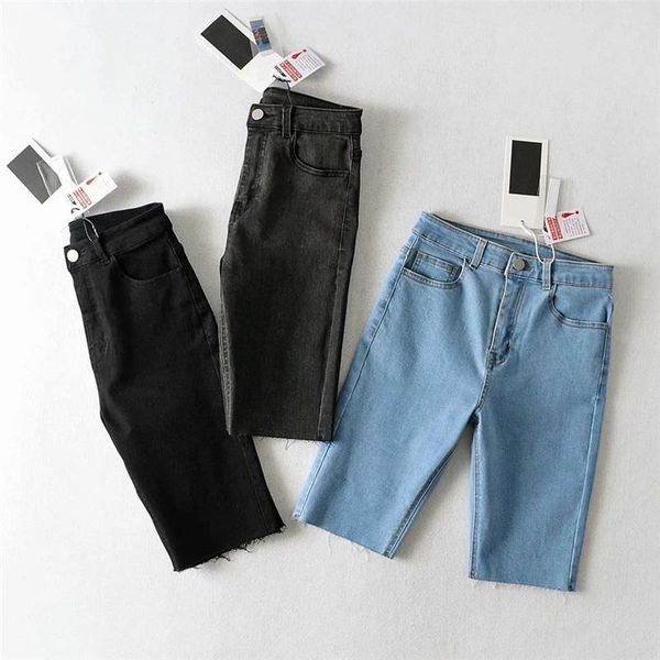skinny slim summer street style women jean biker shorts denim elastic gray burrs steetwear breeches feminino fashion, Blue
skinny slim summer street style women jean biker shorts denim elastic gray burrs steetwear breeches feminino fashion, Blue