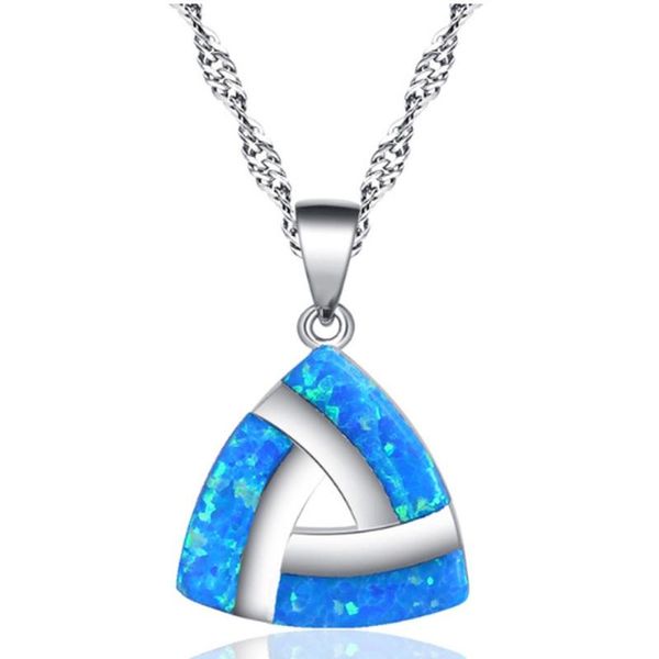 fashion geometric triangle opal romantic wedding necklace female charm jewelry accessories valentine's day gift wholesale chains, Silver
fashion geometric triangle opal romantic wedding necklace female charm jewelry accessories valentine's day gift wholesale chains, Silver