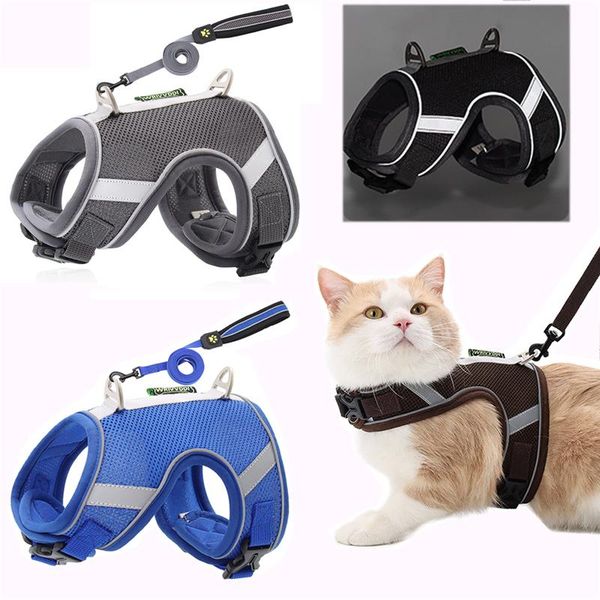 cat collars & leads dog adjustable harness and leash set polyester mesh puppy harnesses vest reflective for small medium
cat collars & leads dog adjustable harness and leash set polyester mesh puppy harnesses vest reflective for small medium
