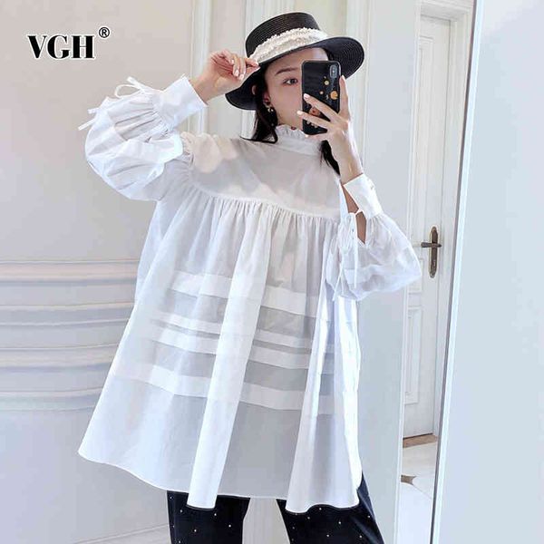 vgh white casual shirt dress for women turtleneck long sleeve lace up bowknot korean loose mini dresses female spring style 210421, Black;gray
vgh white casual shirt dress for women turtleneck long sleeve lace up bowknot korean loose mini dresses female spring style 210421, Black;gray
