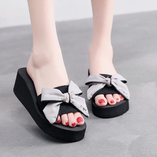 slippers summer flip flops girls bow wedge heel non-slip thick casual chaussures femme ete 2021 nouveau sandale, Black
slippers summer flip flops girls bow wedge heel non-slip thick casual chaussures femme ete 2021 nouveau sandale, Black