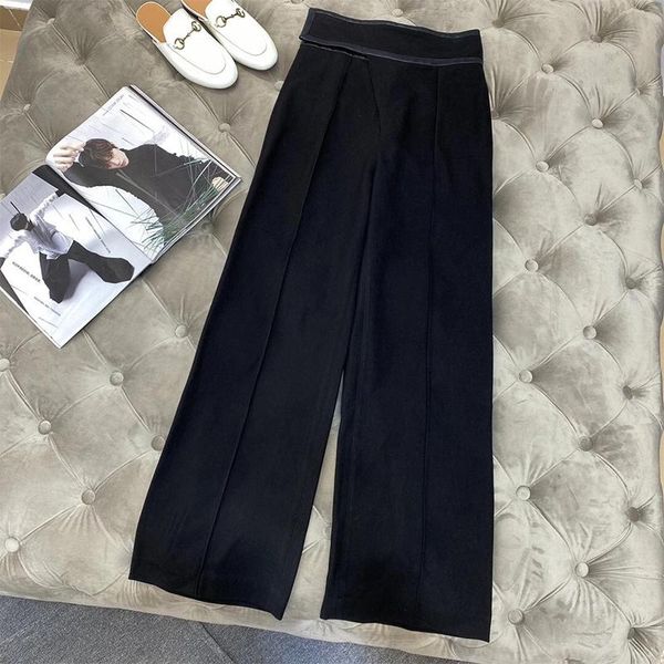 grand designer pants for women solid straight wide waist loose office lady 2021 women's & capris, Black;white
grand designer pants for women solid straight wide waist loose office lady 2021 women's & capris, Black;white