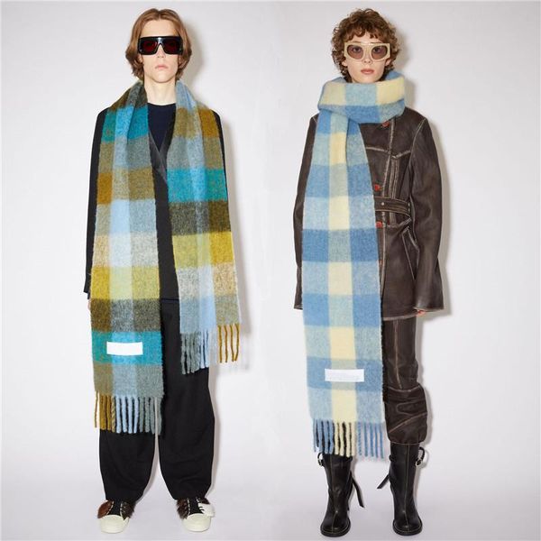 scarves 2021 autumn and winter ac with scarf imitation colored plaid thick women's warm neck shawl, Blue;gray
scarves 2021 autumn and winter ac with scarf imitation colored plaid thick women's warm neck shawl, Blue;gray