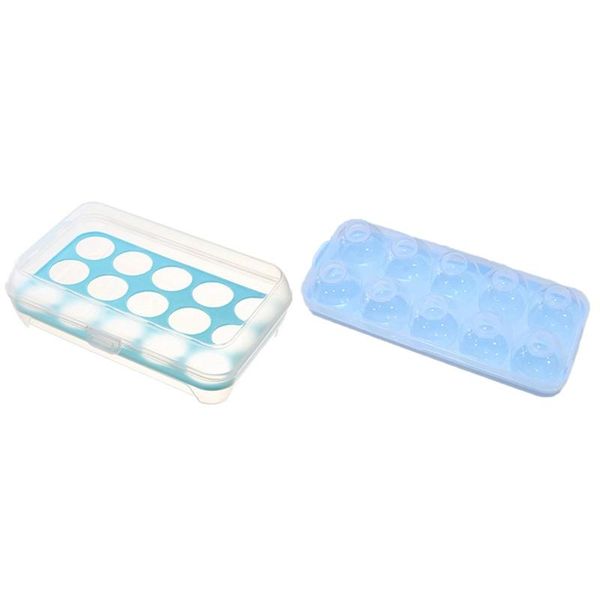2pcs egg tray for refrigerator,tray holder with lid,portable shatter-proof covered container (blue) storage bottles & jars
2pcs egg tray for refrigerator,tray holder with lid,portable shatter-proof covered container (blue) storage bottles & jars