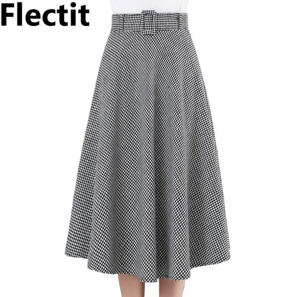 skirts flectit black & white plaid belted pleated skirt women elegant hight waist mid length office lady work with buckle belt
skirts flectit black & white plaid belted pleated skirt women elegant hight waist mid length office lady work with buckle belt