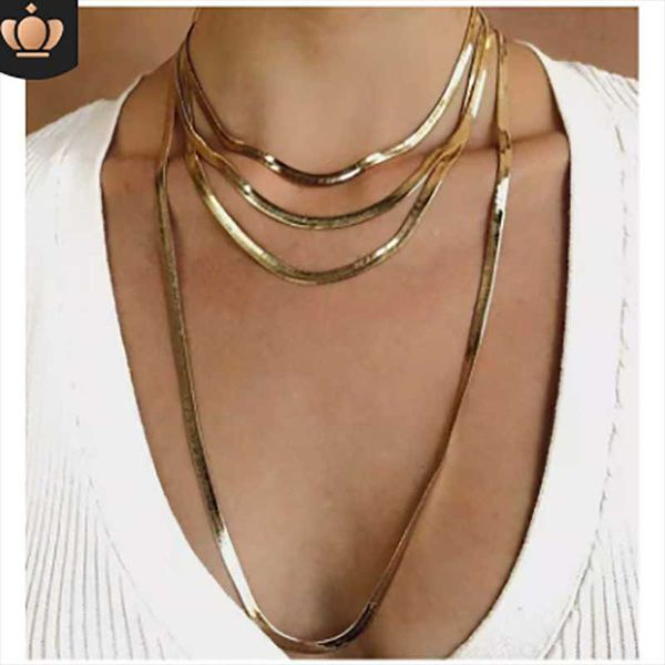 chains european and american cold style necklace retro simple temperament alloy multilayer gold clavicle chain, Silver
chains european and american cold style necklace retro simple temperament alloy multilayer gold clavicle chain, Silver