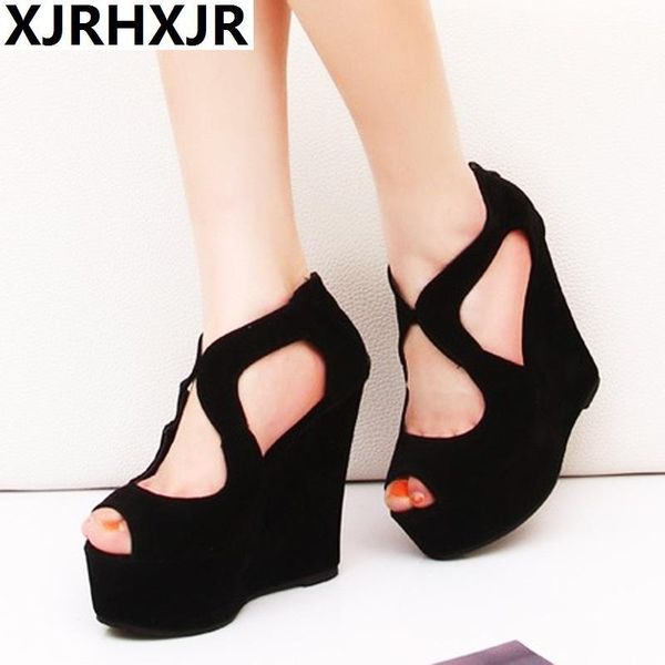 women wedge sandals summer female lace-up platform fashion high heel ankle strap open toe ladies shoes, Black
women wedge sandals summer female lace-up platform fashion high heel ankle strap open toe ladies shoes, Black