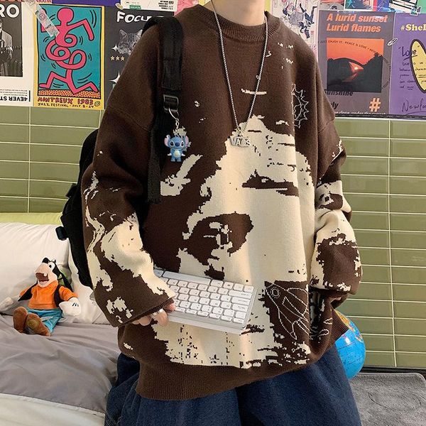 men's sweaters large size -7xl sweater men warmth fashion retro knitted pullover winter loose casual long-sleeved mens clothes, White;black
men's sweaters large size -7xl sweater men warmth fashion retro knitted pullover winter loose casual long-sleeved mens clothes, White;black