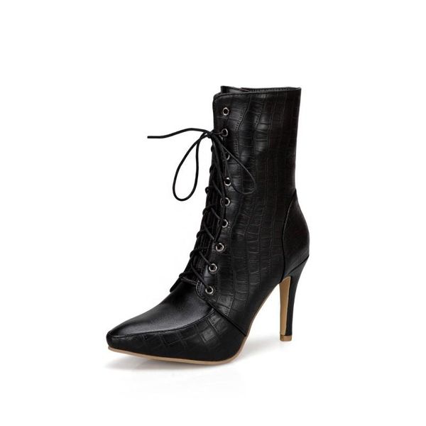 boots big size pointed lace up women shoes ankle for ladies woman winter, Black
boots big size pointed lace up women shoes ankle for ladies woman winter, Black