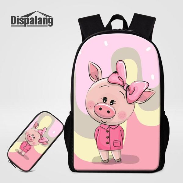 backpack cute pink piggy 2pcs/set combination bag double shoulder school cartoon pig children pencil box mochila escolar
backpack cute pink piggy 2pcs/set combination bag double shoulder school cartoon pig children pencil box mochila escolar