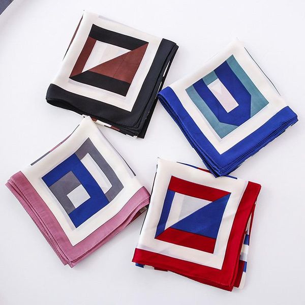 scarves elephant print multicolor small kerchief neckerchief a versatile decorative scarf woman ring silk, Blue;gray 
scarves elephant print multicolor small kerchief neckerchief a versatile decorative scarf woman ring silk, Blue;gray