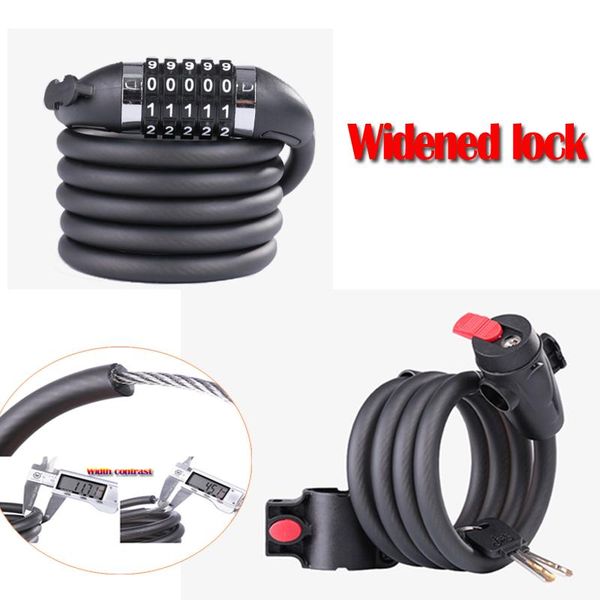 bike locks bicycle lock 1.2m 1.8m bold widened anti-smash steel cable mountain password key anti-theft security
bike locks bicycle lock 1.2m 1.8m bold widened anti-smash steel cable mountain password key anti-theft security