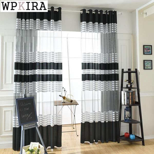 curtain & drapes modern black white stripe for living room sheer kitchen door stitching drape tulle voile window partition z003#d
curtain & drapes modern black white stripe for living room sheer kitchen door stitching drape tulle voile window partition z003#d