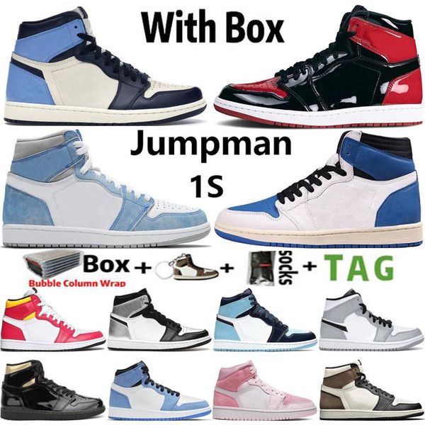 2021 with box jumpman 1 og 1s mens basketball shoes bred patent hyper royal university blue electro orange lucky green obsidian men women sn
2021 with box jumpman 1 og 1s mens basketball shoes bred patent hyper royal university blue electro orange lucky green obsidian men women sn