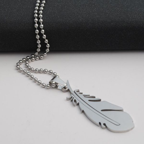 gift fallen angel feather necklace animal like leaf chicken hair stainless steel peacock charm pendant necklaces, Silver
gift fallen angel feather necklace animal like leaf chicken hair stainless steel peacock charm pendant necklaces, Silver