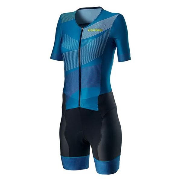 racing sets zootekoi summer women's triathlon short sleeve bike set, skintight suit, maillot ropa ciclismo jumpsuit, Black;blue
racing sets zootekoi summer women's triathlon short sleeve bike set, skintight suit, maillot ropa ciclismo jumpsuit, Black;blue