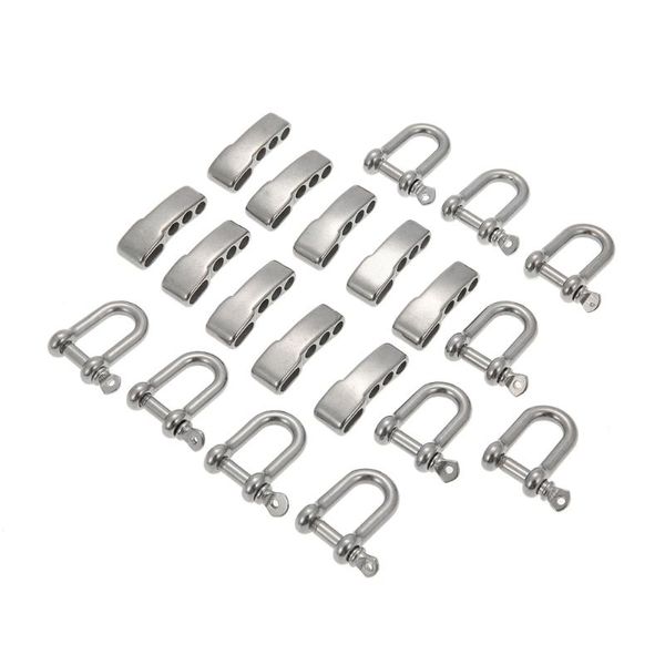 lixada 10pcs u shape adjustable adjuster anchor shackle outdoor rope paracord bracelet buckle stainless steel gadgets
lixada 10pcs u shape adjustable adjuster anchor shackle outdoor rope paracord bracelet buckle stainless steel gadgets