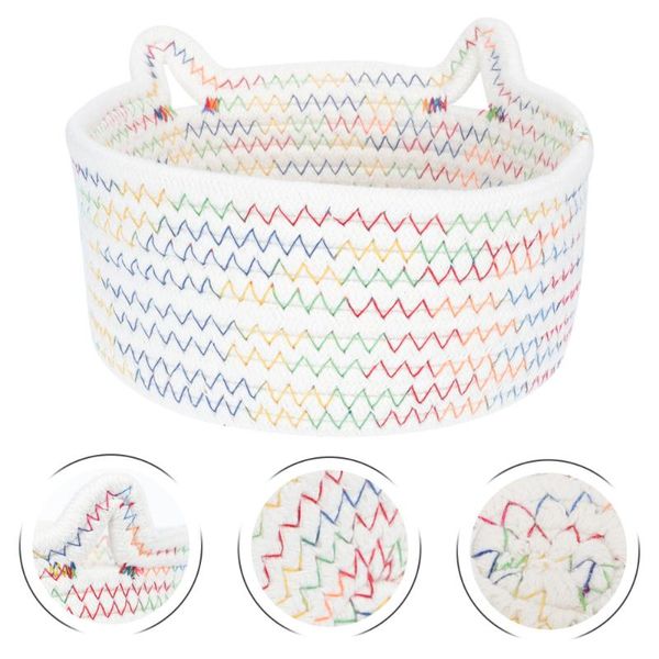 car organizer 1pc home storage basket cotton woven lovely cat ear pattern decor
car organizer 1pc home storage basket cotton woven lovely cat ear pattern decor