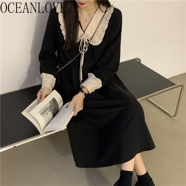 vinatge v neck black dress autumn long sleeve a-line women dresses patchwork kawaii girls vestidos bow 18413 210415, Black;gray
vinatge v neck black dress autumn long sleeve a-line women dresses patchwork kawaii girls vestidos bow 18413 210415, Black;gray
