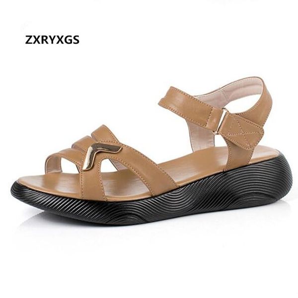 cowhide solid color open shoes woman summer sandals cool wild women fashion comfortable light flat, Black
cowhide solid color open shoes woman summer sandals cool wild women fashion comfortable light flat, Black