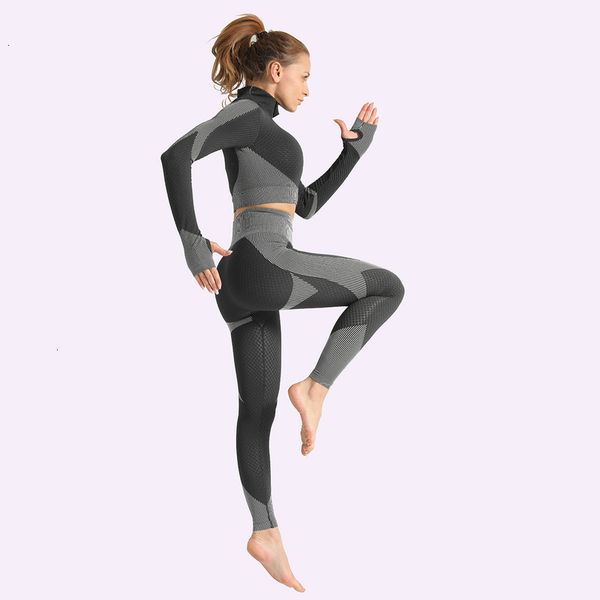 tracksuits suit women's seamless high elastic hip lifting fitness exercise yoga clothes women, Gray
tracksuits suit women's seamless high elastic hip lifting fitness exercise yoga clothes women, Gray