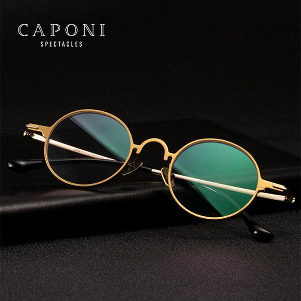 fashion sunglasses frames caponi round retro glasses frame for men anti blue light men's eyeglasses aluminum brand design computer clea, Black
fashion sunglasses frames caponi round retro glasses frame for men anti blue light men's eyeglasses aluminum brand design computer clea, Black