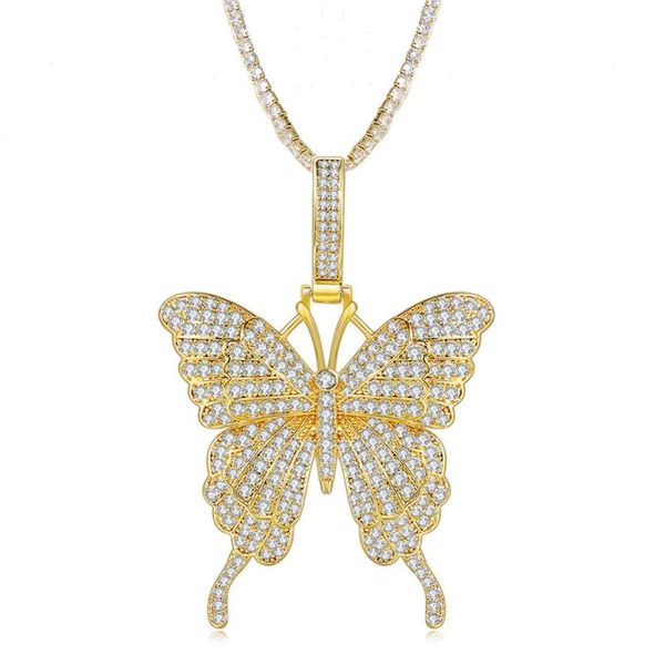 pendant necklaces butterfly for women iced out cz tennis chain choker necklace men hip hop fashion jewelry punk accessories, Silver
pendant necklaces butterfly for women iced out cz tennis chain choker necklace men hip hop fashion jewelry punk accessories, Silver