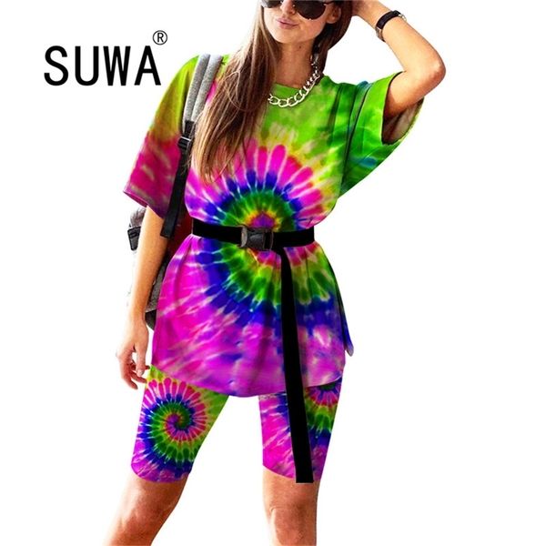 loungewear women summer two piece set and pants tie dye oversized t-shirt workout clothes vintage casual outfits wholesale 210525, White
loungewear women summer two piece set and pants tie dye oversized t-shirt workout clothes vintage casual outfits wholesale 210525, White