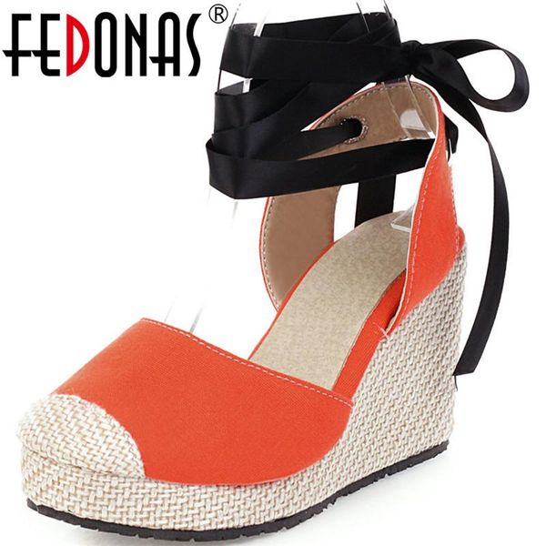 sandals fedonas silk tie women wedges heels summer denim leather cross-tied night club arrival round toe sweet shoes woman, Black
sandals fedonas silk tie women wedges heels summer denim leather cross-tied night club arrival round toe sweet shoes woman, Black