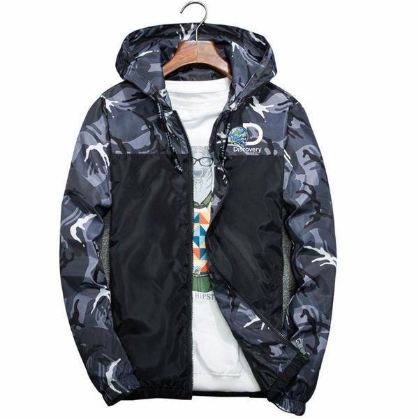 men's hoodies & sweatshirts discovery channel logo 2021 camouflage stitching windbreaker comfortable thin jacket casual sport college s, Black
men's hoodies & sweatshirts discovery channel logo 2021 camouflage stitching windbreaker comfortable thin jacket casual sport college s, Black