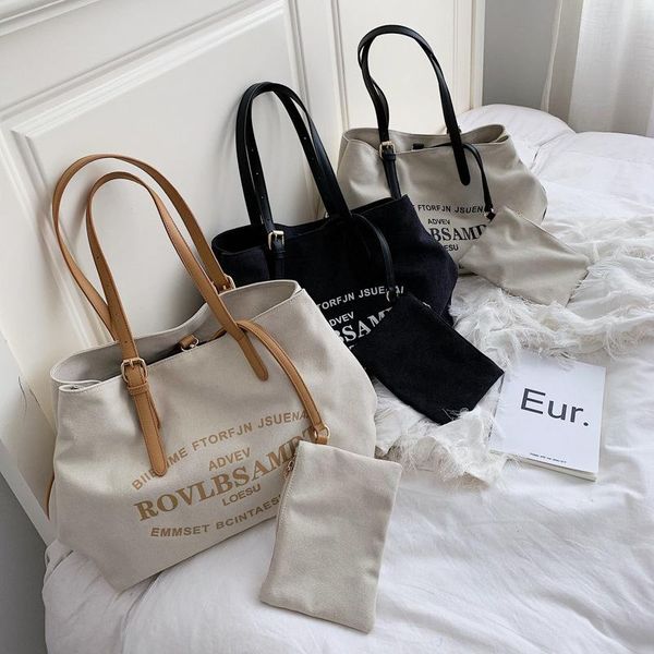 evening bags portable large-capacity shopping bag fashion canvas commuter women's trendy shoulder tote handbags for women
evening bags portable large-capacity shopping bag fashion canvas commuter women's trendy shoulder tote handbags for women