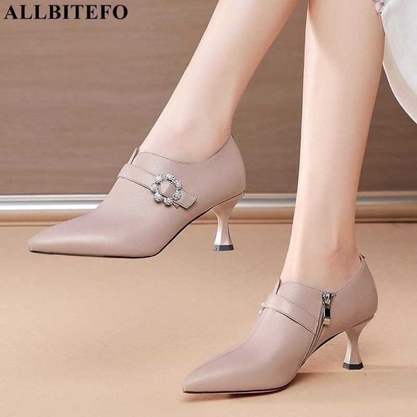 allbitefo size 34-42 bead design genuine leather high heels pointed toe fashion high heel shoes women pumps basic shoes 210611, Black
allbitefo size 34-42 bead design genuine leather high heels pointed toe fashion high heel shoes women pumps basic shoes 210611, Black