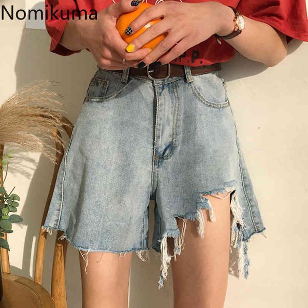nomikuma plus size 5xl high waist jean shorts women solid color hole casual loose short denim pants oversized pantalones 3b801 210514, White;black
nomikuma plus size 5xl high waist jean shorts women solid color hole casual loose short denim pants oversized pantalones 3b801 210514, White;black