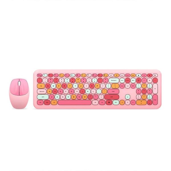 keyboard mouse combos 2.4g wireless and combination pink multi-color mute 110 keys wide compatibility easy to operate
keyboard mouse combos 2.4g wireless and combination pink multi-color mute 110 keys wide compatibility easy to operate