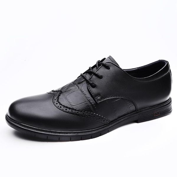 brand genuine leather men's shoes formal dress black lace-up business footwear classic elegant brogue high quality
brand genuine leather men's shoes formal dress black lace-up business footwear classic elegant brogue high quality
