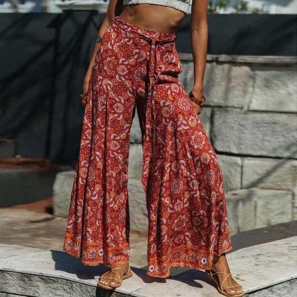 women's pants & capris boho inspired retro red print high waist women belt tied elastic summer female ladies wide leg trousers bottom 2, Black;white
women's pants & capris boho inspired retro red print high waist women belt tied elastic summer female ladies wide leg trousers bottom 2, Black;white