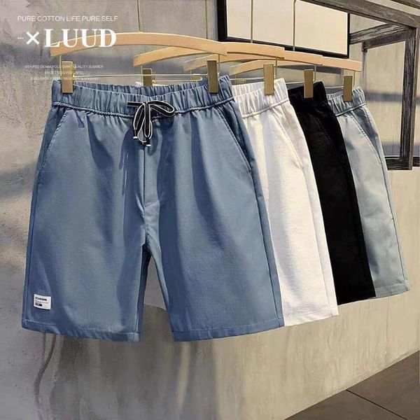 men's shorts summer thin big fashion straight tooling trend pants casual versatile lace up capris, White;black
men's shorts summer thin big fashion straight tooling trend pants casual versatile lace up capris, White;black