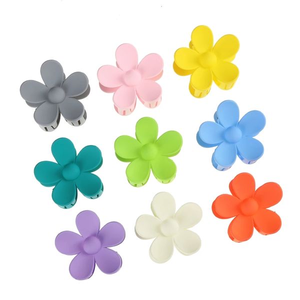 fashion big flower plastic hair claws solid color hair clip hairdressing tool hair accessories for women party, Slivery;white 
fashion big flower plastic hair claws solid color hair clip hairdressing tool hair accessories for women party, Slivery;white
