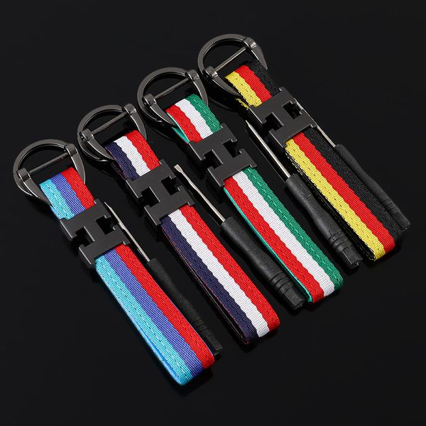 horseshoe buckle h letter german italian british model flag three color ribbon car key chain pendant, Slivery;golden
horseshoe buckle h letter german italian british model flag three color ribbon car key chain pendant, Slivery;golden