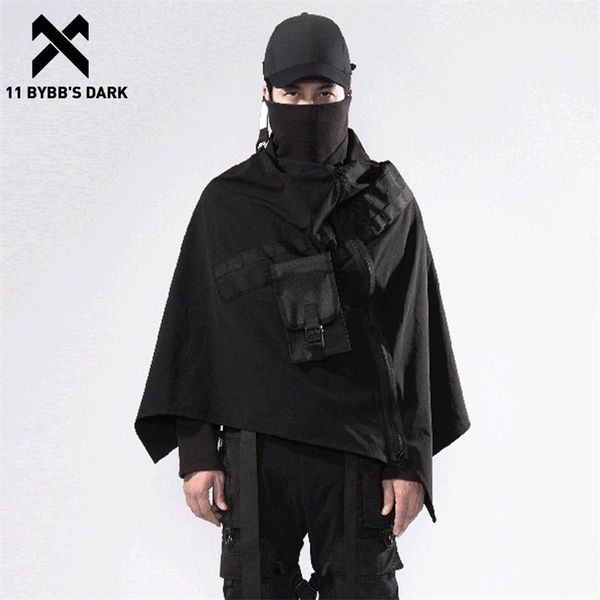 11 bybb's dark hip hop techwear funeral jacket streetwear zipper outdoor windproof shawl loose cardigan windbreaker cloak 211217, Black;brown
11 bybb's dark hip hop techwear funeral jacket streetwear zipper outdoor windproof shawl loose cardigan windbreaker cloak 211217, Black;brown