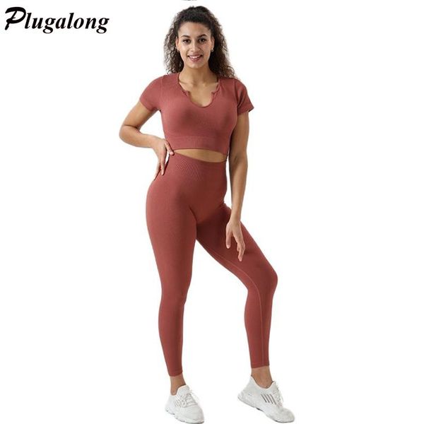yoga outfit ribbed sports wear for women gym set fitness bodycon short sleeve t shirts and leggings solid sportswear tracksuits suits summer
yoga outfit ribbed sports wear for women gym set fitness bodycon short sleeve t shirts and leggings solid sportswear tracksuits suits summer