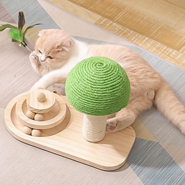 cat toys mushroom scratch post durable wooden wand roller toy pet health sisal mat care high-quality
cat toys mushroom scratch post durable wooden wand roller toy pet health sisal mat care high-quality