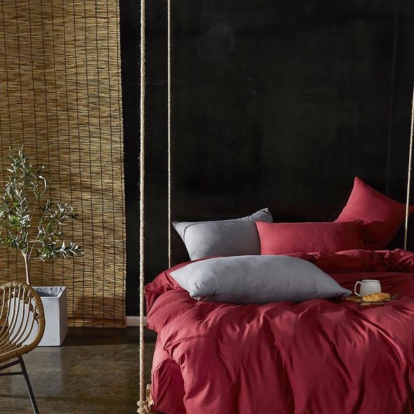 bedding sets red pure color washed cotton duvet quilt cover pillow case bed sheet comfortable double king set oceania
bedding sets red pure color washed cotton duvet quilt cover pillow case bed sheet comfortable double king set oceania