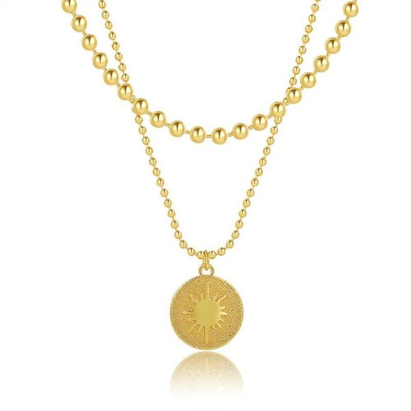 chains vintage multi layered evil eye necklace for women gold round devil's pattern nameplate necklaces stainless steel jewelry, Silver
chains vintage multi layered evil eye necklace for women gold round devil's pattern nameplate necklaces stainless steel jewelry, Silver