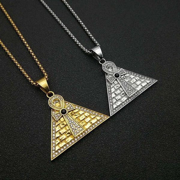 egyptian pyramid ankh pendant necklace gold/silver color iced out bling chain stainless steel ancient egypt jewelry drop necklaces
egyptian pyramid ankh pendant necklace gold/silver color iced out bling chain stainless steel ancient egypt jewelry drop necklaces