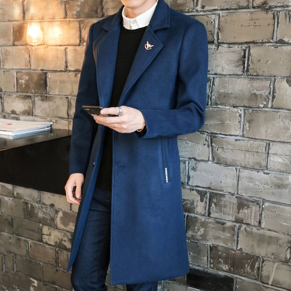men's trench coats cotton windbreaker man with thick woolen cloth coat the spring and autumn period handsome students 10ju, Tan;black
men's trench coats cotton windbreaker man with thick woolen cloth coat the spring and autumn period handsome students 10ju, Tan;black