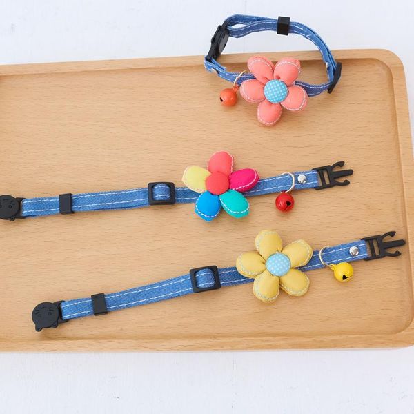 cat collars & leads 1pcs double-layer fabric pet collar flower decoration dog with bell safety buckle solid color kitten puppy necklace
cat collars & leads 1pcs double-layer fabric pet collar flower decoration dog with bell safety buckle solid color kitten puppy necklace